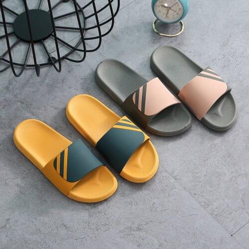 Korean Slippers Home EVA Soft Bottom Antiskid Couple Slippers Designer Slippers House Slippers Men Mens Shoes Mens Slippers