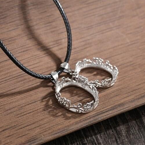 Pendant Blank (13x18mm/15x20mm Oval Blank) Long-Lasting White Gold Plated 925 Silver Oval Cabochon Pendant Setting P221B