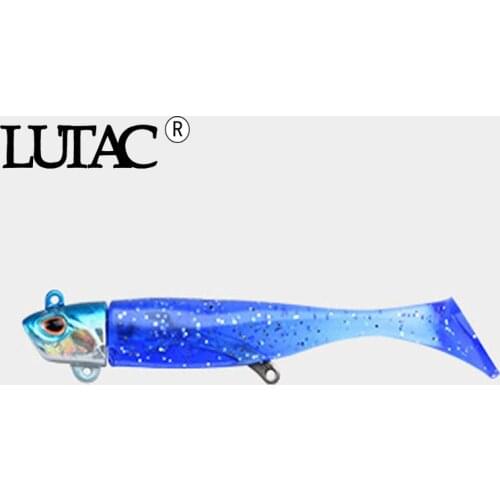 LUTAC free shipping soft lure soft jig Lead Head Silicone Bait Wobblers Fishing Accessories 16g 28g 35g