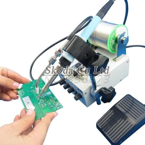 Automatic Feeding Tin Thermostatic Soldering Station F3100A 50W Multi-function Foot Soldering Machine