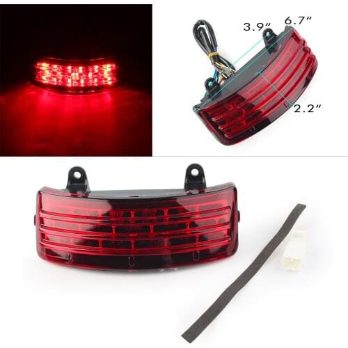 Motorcycle Rear Tri-Bar LED Fender Turn Signal Tail light For Harley Road Glide 2015 2016 2017 2018 & Street Glide 2014-2018