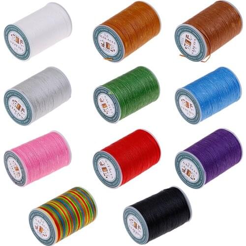 90 Meters Multicolor Sewing Thread Polyester Cord Waxed Thread Leather 0.8mm For DIY Tool Hand Stitching Thread