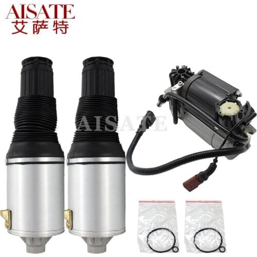 3pcs/set For Audi A8 D3 4E Front Air Suspension Spring Bag & Air Compressor Pump & Air Shock Absorber 4E0616039AB 4E0616007C
