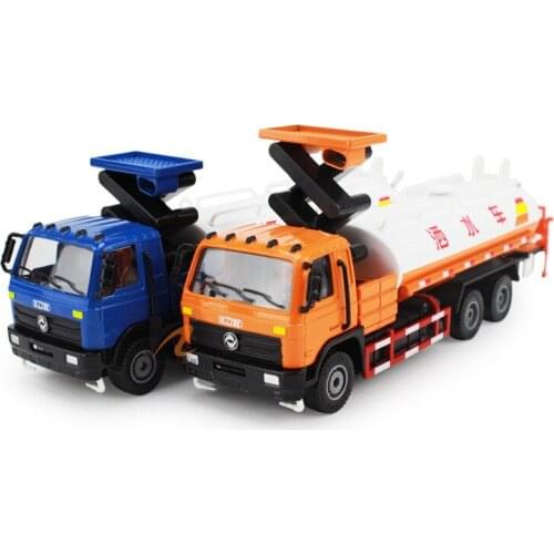 New 1:50 Alloy Watering car set Construction vehicle Car model collection Road sprinkler simulation sprinkling Child gift toy