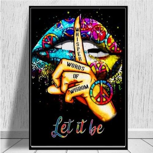 Full Diamond Embroidery 5D Diamond Painting Modern Lip Abstract Cross Stitch Kits Mosaic Handicraft Wall Art Home Decor Sticker