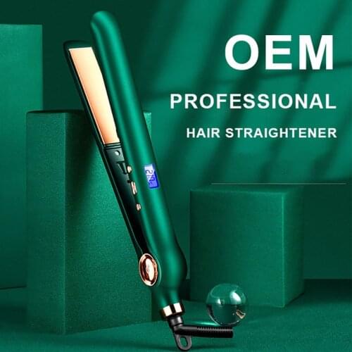 Professional Hair Straightener Negative Ion Ceramic Hair Care Fast Heating LCD 3D Floating Working Panel Curler