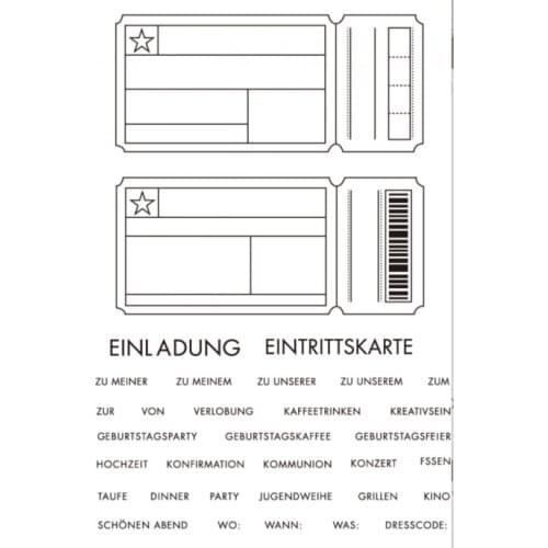 German Words Transparent Clear Stamps for DIY Scrapbooking/Card Making/Kids Christmas Fun Decoration Supplies ST0464