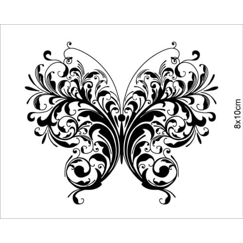 Butterfly Transparent Clear Silicone Stamp/Seal for DIY scrapbooking/photo album Decorative clear stamp sheets A1732