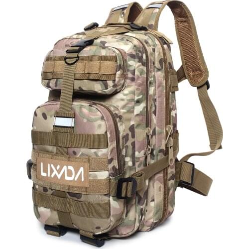 Lixada 28L Outdoor Military Rucksack 800D Oxford Waterproof Tactical backpack Sports Camping Hiking Trekking Fishing Hunting Bag