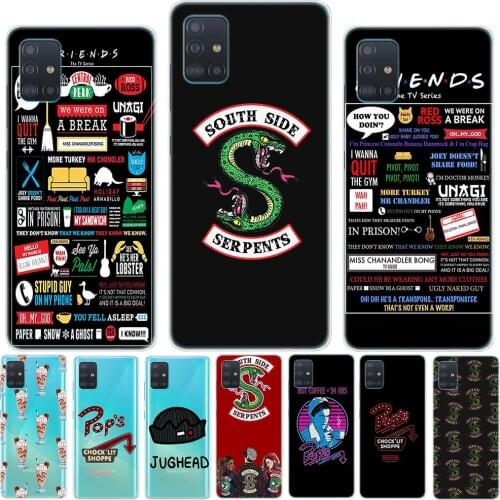Friends TV Show Riverdale Dominant Silicone Case For Samsung A01 A51 A71 A81 A91 S20 Plus Ultra Note 10 Lite Pro Soft TPU Cover
