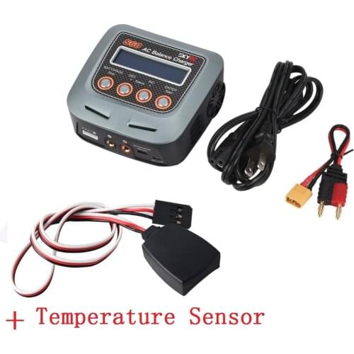 Skyrc S60 60W AC Balance Battery Charger Discharger with Temperature Sensor for Remote Control Airplane