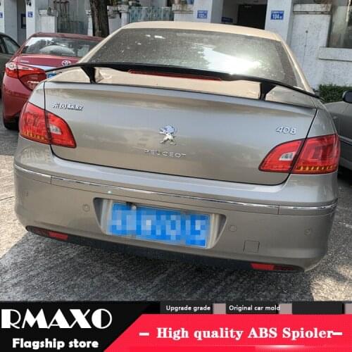 For Peugeot 307 Spoiler 2014-2018 Peugeot 408 308 TF High Quality Spoiler ABS Material Car Rear Wing Primer Color Rear Spoiler