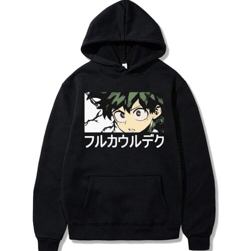 Anime My Hero Academia Hoodie For Men Women Long Sleeve Anime Manga Izuku Midoriya Hoodie Pullover Gift