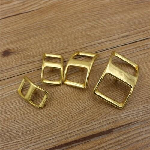 Solid brass DIY leather craft bag belt saddle buckle 5pcs/lot