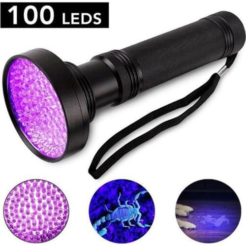 UV Flashlight Black Light, for 100 LED Blacklight Pet Urine Detector for