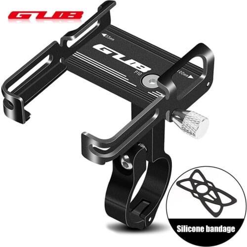 GUB P10 Bike Phone Holder Bracket Aluminum Alloy Motorcycle Bicycle Stand Mount Support Handlebar Clip for 55-100mm