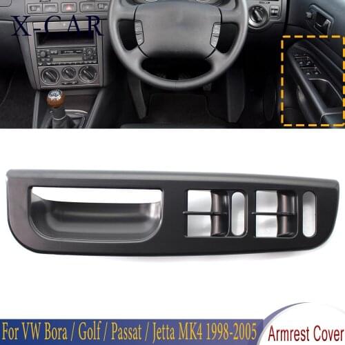 X-CAR RHD Car Black Door Handle Window Switch Trim Control Panel For VW Bora/ Golf/Passat /Jetta MK4 1998 1999-2005 3B2867171E