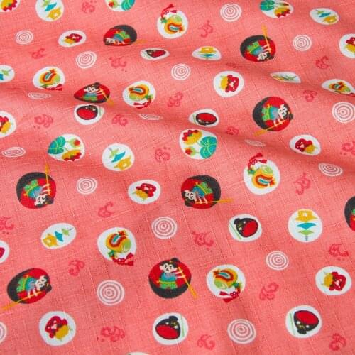 Half-Meter Japanese Patchwork Kimono Textured Cotton Fabrics Textile Quilting Cloth Fabric for sewing Japanese Fairy Tales A