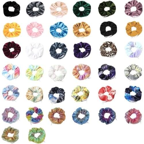 Womens Velvet Zipper Headband Elastic Band, Elastic Headband, Hair Bows, Bands, Girls Hair Small Pigtail, Bag X4B9