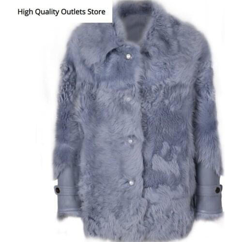 Ladies shearling jacket women sheepskin jacket genuine lambskin