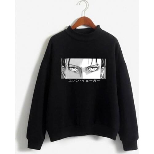 Womens Rock Anime Demon Eye Hoodies Sweatshirt Stitch Oversize Harajuku Hooded Loose Lovers Wear Autumn Winter Kawaii Clothes