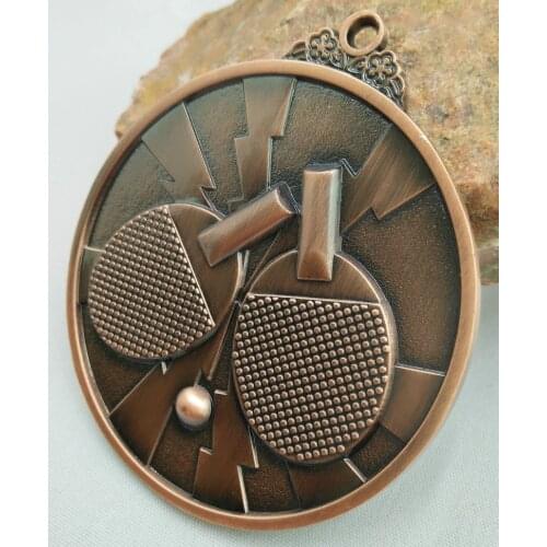 Table tennis gold souvenir Communication Developing Table Tennis Gold Medal Award For Customization School Sports Veterans Games