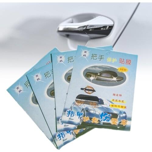 4Pcs/Set Car Door Sticker Universal Scratches Resistant Cover Auto Handle Protection Film Exterior Styling Accessories 9cm x 8cm