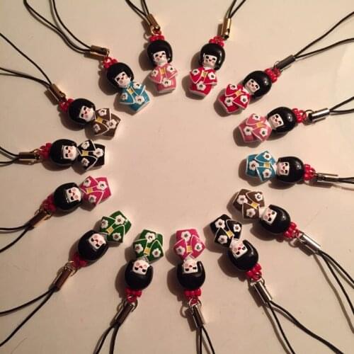 4pcs High Quality Color Enamel Girl Charm With Rhinestone 14x29mm Fit For Charm KeyChain Phone Chain( Random shippment on color)