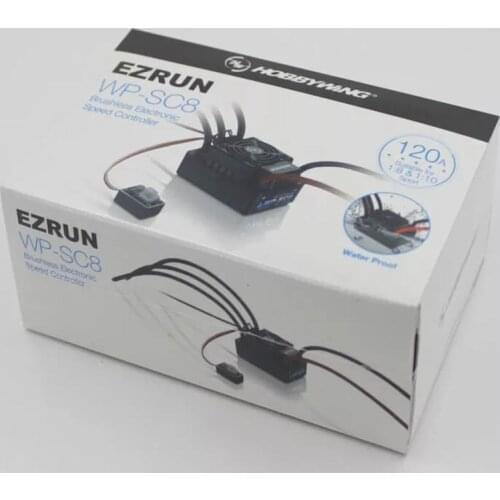 Hobbywing EZRUN WP SC8 Waterproof 120A Brushless ESC RC Car EZRUN-WP-SC8 RC Speed Controller
