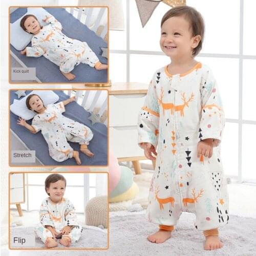 Baby Sleeping Bag Winter Legs Infant Sleepsacks Autumn Spring Toddler Sleep Bag Thick Warm Cotton Kids Anti-kick