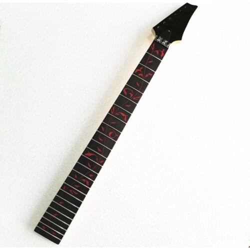 Disado 24 Frets inlay Red tree of life Electric Guitar Neck rosewood fingerboard guitar strings lock Guitar accessories Parts
