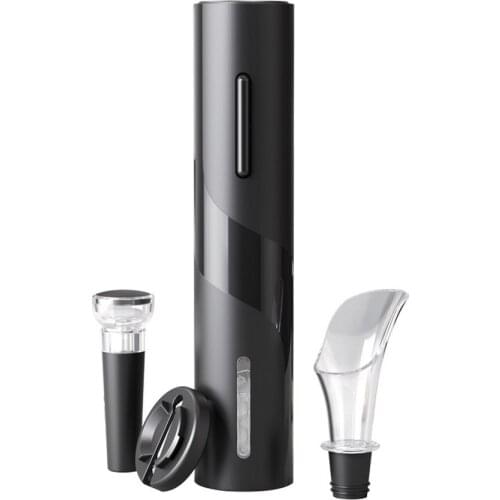 Electric Wine Opener Automatic Bottle Opener USB Charging Foil Cutter Red Wine Bottle Cork Screw Opener Kitchen Bar Corkscrew