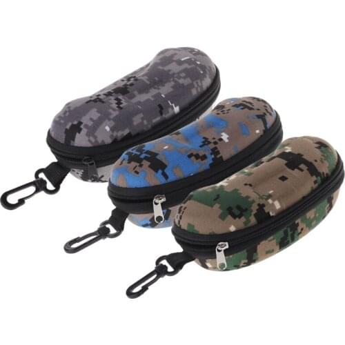 Glasses Box Zipper Portable Camouflage Sunglasses Case Optical Eyewear Accessory W715