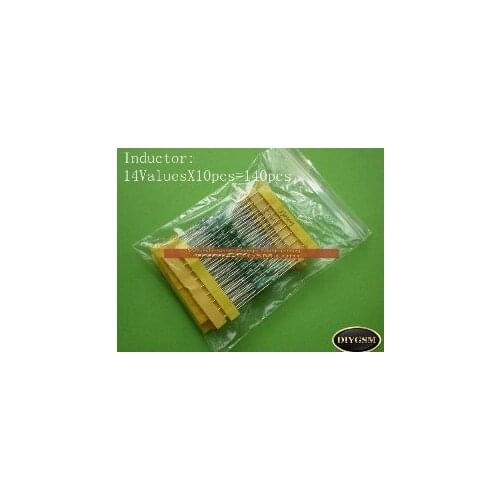 1uH to 470uH Inductor, 14valuesX10pcs=140pcs,Electronic Components Package,Inductor Assorted Kit
