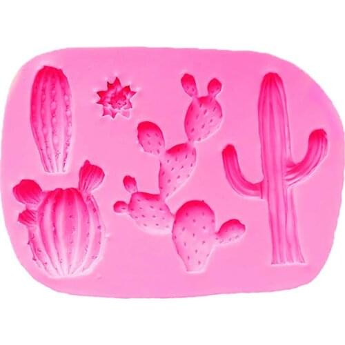 Kapmore 1pc Food Grade Silicone Cactus Fondant Mold Creative DIY Baking Mold Cake Decor Mold DIY Baking Tools Accessories