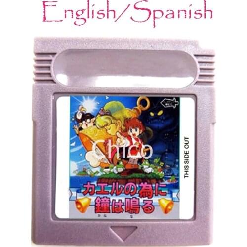 For The Frog The Bell Tolls English or Spanish Video Game Memory Accessories Cartridge Card for 16 Bit Console