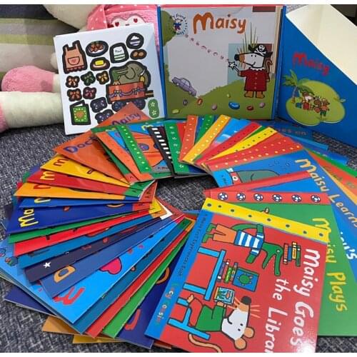 36 Books Gift Box Set Maisy Mouse Wave Mice English Picture Book Children Kids Story Sticker Book IQ EQ Practice Learning