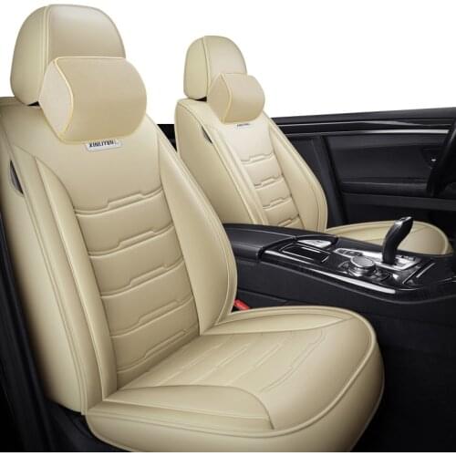 ZHOUSHENGLEE Leather Car seat covers For Skoda Octavia Fabia Superb Rapid Yeti Spaceback Joyste Jeti car accessories auto