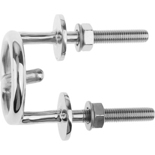 Stainless Steel Water Ski Tow 2-1/2" Bracket Transom Mount Rope Hook