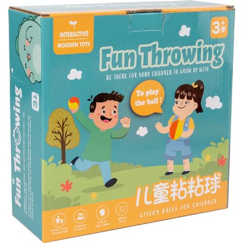 Sucker Sticky Balls Fun Throwing Children Play Ball Grasping/Movement Ability Developing Kindergarten Supplies Interactive Toys