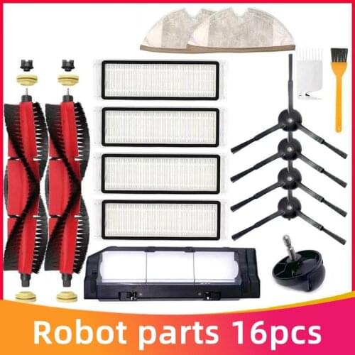 Washable Main Brush Side Brushes HEPA Filter Mop Cloth for Xiaomi Roborock S6 Pure S6 Maxv Sweeper Vacuum Cleaner Spare Parts