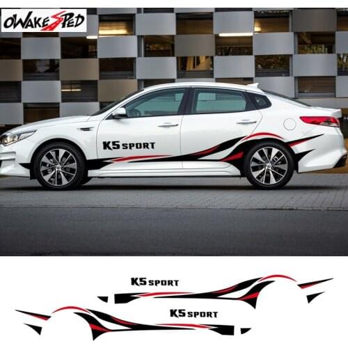 FOR Kia K5 Car Body Stickers Personality Dynamic Color Stickers Auto Both Sides Door Exterior Accessories Vinyl Decals