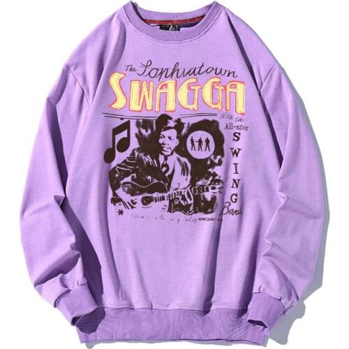 Punk Grunge Letter Print Sweatshirt Jacket Women Autumn Winter 100% Cotton Warm Retro Pullover Casual Oversize Hoodie Tops Lady