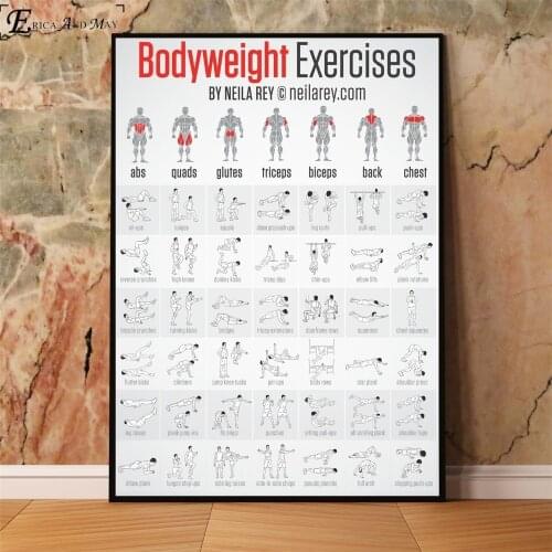 Bodybuilding Poster And Print Canvas Art Painting Wall Pictures For Living Room Decoration Home Decor No Framed On Sale