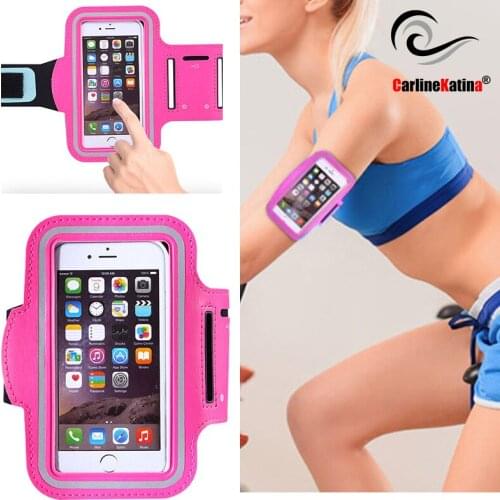 PINK Waterproof Gym Sports Running Armband For iphone 12 11 Xs Max XR X 8 4 4s 5 5s 5c SE 6 6s 7 7s plus Arm Band Phone Bag Case