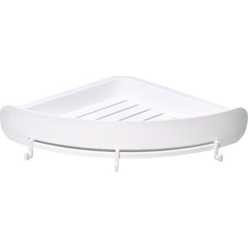 European style bathroom bathroom bath wash rack suction wall type punch-free toilet corner plastic storage basket rack repisa