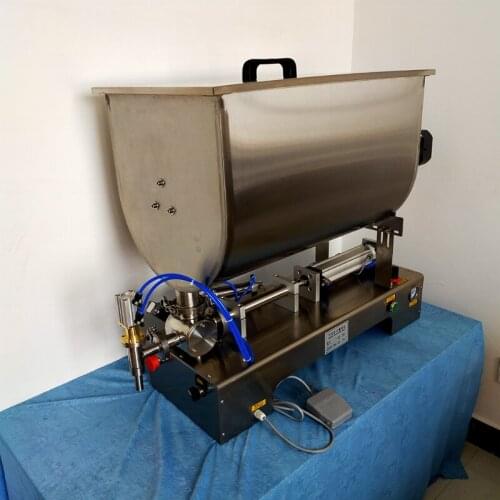 U-Shaped Hopper Filling Machine Mixing Type Paste Filling Machine For Chili Sauce Tomato Sauce Peanut Butter