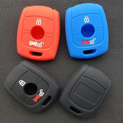 Remote Car Styling Protector Shell Cover for SSANGYONG Actyon Kyron Rexton Korando Silicon Holder 2 Button FOB Key