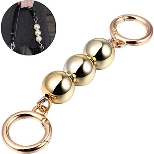 Bag Chain Strap Extender Imitation Pearl Bead Replacement Chain Strap for Purse Clutch Handbag