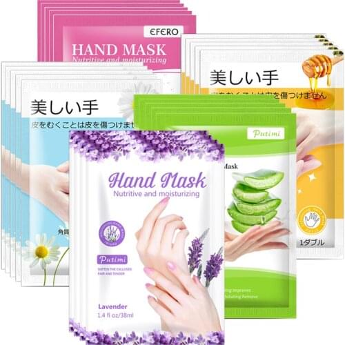 Moisturizing Hand Mask Spa Gloves Whitening Skin Care Anti-Aging Repair Dry Rough Hands Care Gloves Hand Film Cream Mask Patch